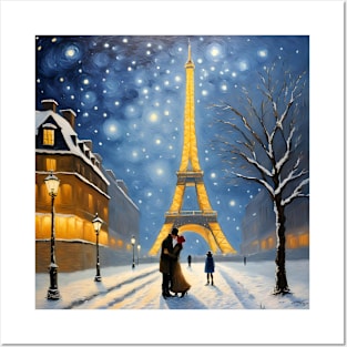 Starry Night Over Paris Posters and Art